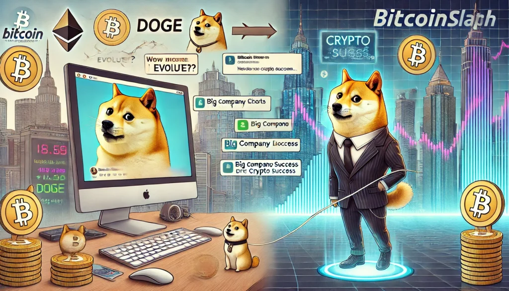 la transition d'un mème internet à une cryptomonnaie influente